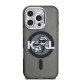 Husa Karl Lagerfeld IML Glitter Karl and Choupette Sketch MagSafe pentru iPhone 16 Pro Max, Neagra (Bakr, KLHMP16XHGKCGKBK) by www.silkase.ro