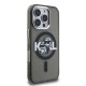 Husa Karl Lagerfeld IML Glitter Karl and Choupette Sketch MagSafe pentru iPhone 16 Pro Max, Neagra (Bakr, KLHMP16XHGKCGKBK) by www.silkase.ro
