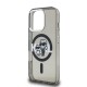 Husa Karl Lagerfeld IML Glitter Karl and Choupette Sketch MagSafe pentru iPhone 16 Pro Max, Neagra (Bakr, KLHMP16XHGKCGKBK) by www.silkase.ro
