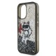 Husa Karl Lagerfeld Liquid Glitter Scattered Choupette pentru iPhone 16, Neagra Husa Karl Lagerfeld Liquid Glitter Scattered Choupette pentru iPhone 16, Neagra (Bakr, KLHCP16SLCHSCTDK) by www.silkase.ro