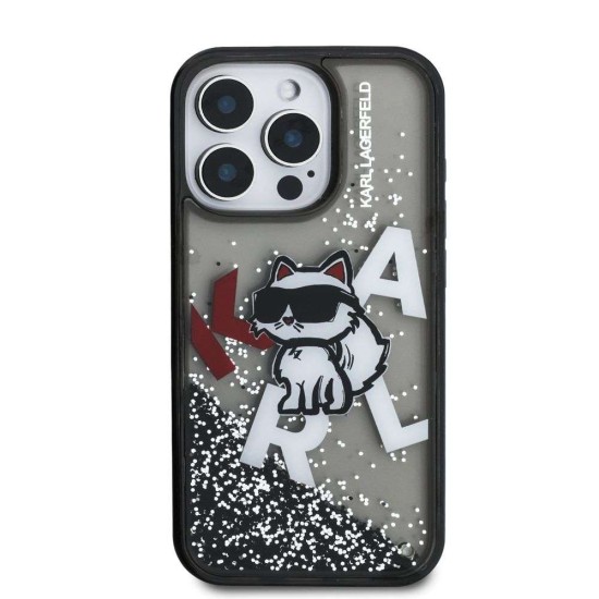 Husa Karl Lagerfeld Liquid Glitter Scattered Choupette pentru iPhone 16 Pro Max, Neagra Husa Karl Lagerfeld Liquid Glitter Scattered Choupette pentru iPhone 16 Pro Max, Neagra (Bakr, KLHCP16XLCHSCTDK) by www.silkase.ro