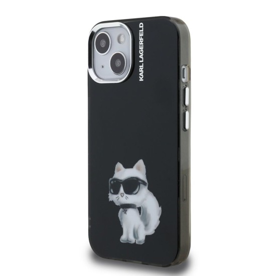 Husa Karl Lagerfeld IML Aquarelle Choupette pentru iPhone 15, Neagra Husa Karl Lagerfeld IML Aquarelle Choupette pentru iPhone 15, Neagra (Bakr, KLHCP15SHMCHAQK) by www.silkase.ro