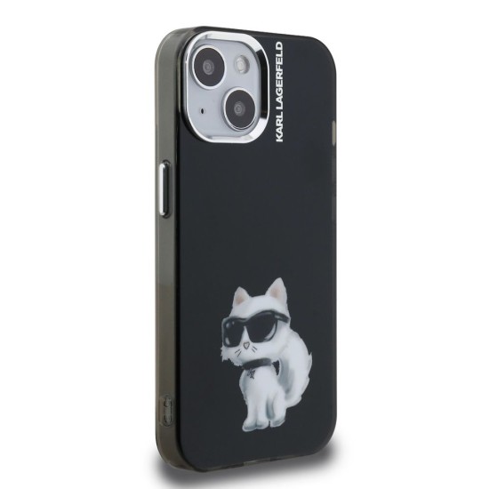 Husa Karl Lagerfeld IML Aquarelle Choupette pentru iPhone 15, Neagra Husa Karl Lagerfeld IML Aquarelle Choupette pentru iPhone 15, Neagra (Bakr, KLHCP15SHMCHAQK) by www.silkase.ro