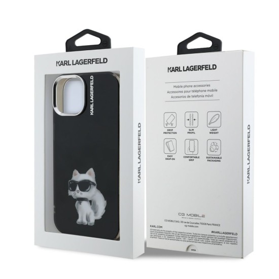 Husa Karl Lagerfeld IML Aquarelle Choupette pentru iPhone 15, Neagra Husa Karl Lagerfeld IML Aquarelle Choupette pentru iPhone 15, Neagra (Bakr, KLHCP15SHMCHAQK) by www.silkase.ro