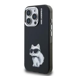 Husa Karl Lagerfeld IML Aquarelle Choupette pentru iPhone 15 Pro Max, Neagra Husa Karl Lagerfeld IML Aquarelle Choupette pentru iPhone 15 Pro Max, Neagra
