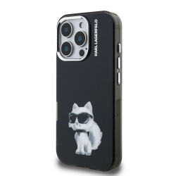 Husa Karl Lagerfeld IML Aquarelle Choupette pentru iPhone 16 Pro, Neagra Husa Karl Lagerfeld IML Aquarelle Choupette pentru iPhone 16 Pro, Neagra