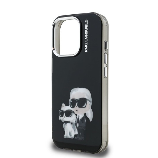 Husa Karl Lagerfeld IML Aquarelle Karl and Choupette pentru iPhone 15 Pro, Neagra Husa Karl Lagerfeld IML Aquarelle Karl and Choupette pentru iPhone 15 Pro, Neagra (Bakr, KLHCP15LHMKCAQK) by www.silkase.ro