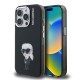 Husa Karl Lagerfeld IML Aquarelle Karl pentru iPhone 15 Pro, Neagra (Bakr, KLHCP15LHMKIAQK) by www.silkase.ro