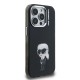 Husa Karl Lagerfeld IML Aquarelle Karl pentru iPhone 15 Pro, Neagra (Bakr, KLHCP15LHMKIAQK) by www.silkase.ro