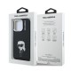 Husa Karl Lagerfeld IML Aquarelle Karl pentru iPhone 15 Pro Max, Neagra (Bakr, KLHCP15XHMKIAQK) by www.silkase.ro