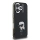 Husa Karl Lagerfeld IML Aquarelle Karl pentru iPhone 16, Neagra (Bakr, KLHCP16SHMKIAQK) by www.silkase.ro