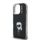 Husa Karl Lagerfeld IML Aquarelle Karl pentru iPhone 16 Pro, Neagra (Bakr, KLHCP16LHMKIAQK) by www.silkase.ro