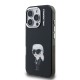 Husa Karl Lagerfeld IML Aquarelle Karl pentru iPhone 16 Pro Max, Neagra (Bakr, KLHCP16XHMKIAQK) by www.silkase.ro
