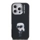 Husa Karl Lagerfeld IML Aquarelle Karl pentru iPhone 16 Pro Max, Neagra (Bakr, KLHCP16XHMKIAQK) by www.silkase.ro