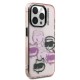 Husa Karl Lagerfeld IML Multi K&CH Heads pentru iPhone 15 Pro, Roz (Bakr, KLHCP15LHMCHKCP) by www.silkase.ro