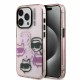 Husa Karl Lagerfeld IML Multi K&CH Heads pentru iPhone 15 Pro Max, Roz (Bakr, KLHCP15XHMCHKCP) by www.silkase.ro