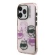 Husa Karl Lagerfeld IML Multi K&CH Heads pentru iPhone 15 Pro Max, Roz (Bakr, KLHCP15XHMCHKCP) by www.silkase.ro