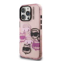 Husă Karl Lagerfeld IML Multi K&CH Heads pentru iPhone 16 Pro Max Roz Husă Karl Lagerfeld IML Multi K&CH Heads pentru iPhone 16 Pro Max Roz
