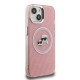 Husa Karl Lagerfeld IML K&CH Heads Repeated Logo MagSafe pentru iPhone 15, Roz (Bakr, KLHMP15SHMKBKCHP) by www.silkase.ro