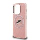 Husa Karl Lagerfeld IML K&CH Heads Repeated Logo MagSafe pentru iPhone 15 Pro, Roz (Bakr, KLHMP15LHMKBKCHP) by www.silkase.ro