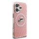 Husa Karl Lagerfeld IML K&CH Heads Repeated Logo MagSafe pentru iPhone 16, Roz (Bakr, KLHMP16SHMKBKCHP) by www.silkase.ro