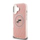 Husa Karl Lagerfeld IML K&CH Heads Repeated Logo MagSafe pentru iPhone 16, Roz (Bakr, KLHMP16SHMKBKCHP) by www.silkase.ro