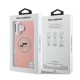 Husa Karl Lagerfeld IML K&CH Heads Repeated Logo MagSafe pentru iPhone 16, Roz (Bakr, KLHMP16SHMKBKCHP) by www.silkase.ro