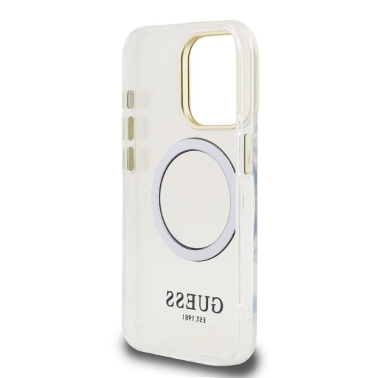 Husa Guess IML Gold Outline Stand MagSafe pentru iPhone 15 Pro, Transparenta Husa Guess IML Gold Outline Stand MagSafe pentru iPhone 15 Pro, Transparenta (Bakr, GUHMP15LHTRMSFD) by www.silkase.ro