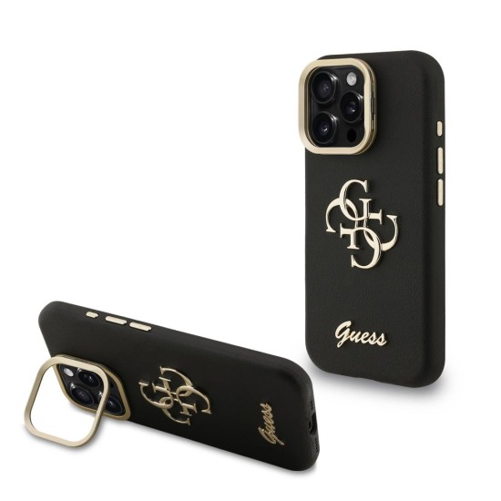 Husa Guess PU Grained 4G Logo Stand Camera Frame pentru iPhone 15 Pro, Neagra Husa Guess PU Grained 4G Logo Stand Camera Frame pentru iPhone 15 Pro, Neagra (Bakr, GUHCP15LPCS4GSK) by www.silkase.ro