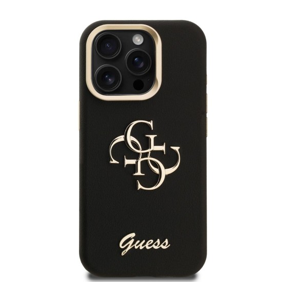 Husa Guess PU Grained 4G Logo Stand Camera Frame pentru iPhone 15 Pro, Neagra Husa Guess PU Grained 4G Logo Stand Camera Frame pentru iPhone 15 Pro, Neagra (Bakr, GUHCP15LPCS4GSK) by www.silkase.ro