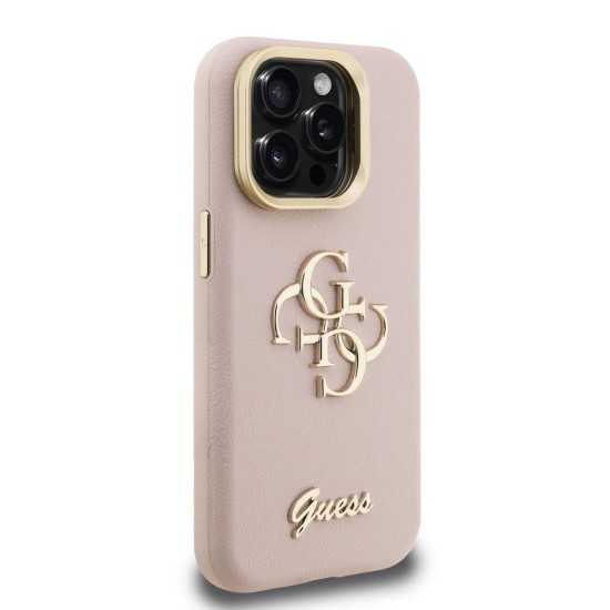 Husa Guess PU Grained 4G Logo Stand Camera Frame pentru iPhone 15 Pro Max, Roz Husa Guess PU Grained 4G Logo Stand Camera Frame pentru iPhone 15 Pro Max, Roz (Bakr, GUHCP15XPCS4GSP) by www.silkase.ro