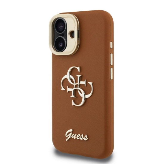 Husa Guess PU Grained 4G Logo Stand Camera Frame pentru iPhone 16, Maro Husa Guess PU Grained 4G Logo Stand Camera Frame pentru iPhone 16, Maro (Bakr, GUHCP16SPCS4GSW) by www.silkase.ro