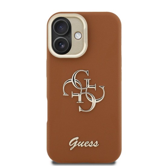 Husa Guess PU Grained 4G Logo Stand Camera Frame pentru iPhone 16, Maro Husa Guess PU Grained 4G Logo Stand Camera Frame pentru iPhone 16, Maro (Bakr, GUHCP16SPCS4GSW) by www.silkase.ro