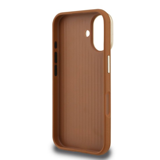 Husa Guess PU Grained 4G Logo Stand Camera Frame pentru iPhone 16, Maro Husa Guess PU Grained 4G Logo Stand Camera Frame pentru iPhone 16, Maro (Bakr, GUHCP16SPCS4GSW) by www.silkase.ro