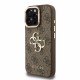 Husa Guess PU 4G Metal Logo Stand Camera Frame pentru iPhone 15 Pro, Maro (Bakr, GUHCP15LPCS4GP4W) by www.silkase.ro