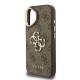 Husa Guess PU 4G Metal Logo Stand Camera Frame pentru iPhone 16, Maro (Bakr, GUHCP16SPCS4GP4W) by www.silkase.ro