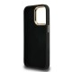Husa Guess PU 4G Metal Logo Stand Camera Frame pentru iPhone 15 Pro Max, Neagra (Bakr, GUHCP15XPCS4GP4K) by www.silkase.ro