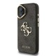 Husa Guess PU 4G Metal Logo Stand Camera Frame pentru iPhone 16, Neagra (Bakr, GUHCP16SPCS4GP4K) by www.silkase.ro