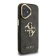 Husa Guess PU 4G Metal Logo Stand Camera Frame pentru iPhone 16, Neagra (Bakr, GUHCP16SPCS4GP4K) by www.silkase.ro