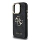 Husa Guess PU 4G Metal Logo Stand Camera Frame pentru iPhone 16 Pro Max, Neagra (Bakr, GUHCP16XPCS4GP4K) by www.silkase.ro