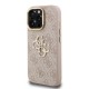 Husa Guess PU 4G Metal Logo Stand Camera Frame pentru iPhone 15 Pro Max, Roz (Bakr, GUHCP15XPCS4GP4P) by www.silkase.ro