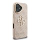 Husa Guess PU 4G Metal Logo Stand Camera Frame pentru iPhone 16, Roz (Bakr, GUHCP16SPCS4GP4P) by www.silkase.ro