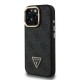 Husa Guess PU 4G Strass Triangle Logo Stand MagSafe pentru iPhone 15 Pro Max, Neagra (Bakr, GUHMP15XPCS4GPTK) by www.silkase.ro