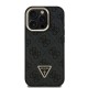 Husa Guess PU 4G Strass Triangle Logo Stand MagSafe pentru iPhone 15 Pro Max, Neagra (Bakr, GUHMP15XPCS4GPTK) by www.silkase.ro