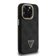 Husa Guess PU 4G Strass Triangle Logo Stand MagSafe pentru iPhone 15 Pro Max, Neagra (Bakr, GUHMP15XPCS4GPTK) by www.silkase.ro