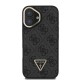 Husa Guess PU 4G Strass Triangle Logo Stand MagSafe pentru iPhone 16, Neagra (Bakr, GUHMP16SPCS4GPTK) by www.silkase.ro