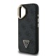 Husa Guess PU 4G Strass Triangle Logo Stand MagSafe pentru iPhone 16, Neagra (Bakr, GUHMP16SPCS4GPTK) by www.silkase.ro