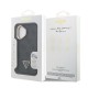 Husa Guess PU 4G Strass Triangle Logo Stand MagSafe pentru iPhone 16, Neagra (Bakr, GUHMP16SPCS4GPTK) by www.silkase.ro
