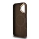 Husa Guess PU 4G Strass Triangle Logo Stand MagSafe pentru iPhone 16, Maro (Bakr, GUHMP16SPCS4GPTW) by www.silkase.ro