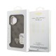 Husa Guess PU 4G Strass Triangle Logo Stand MagSafe pentru iPhone 16, Maro (Bakr, GUHMP16SPCS4GPTW) by www.silkase.ro